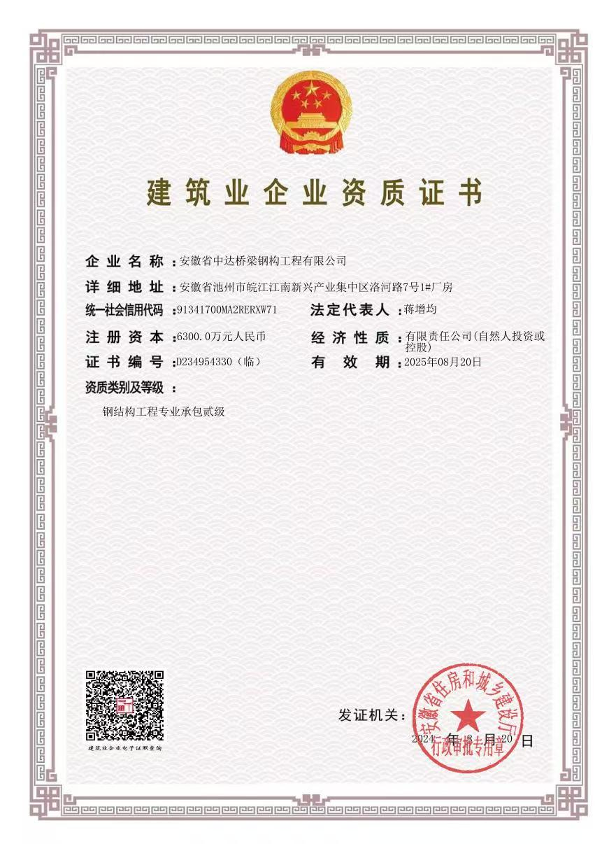 企業(yè)資質(zhì)證書
